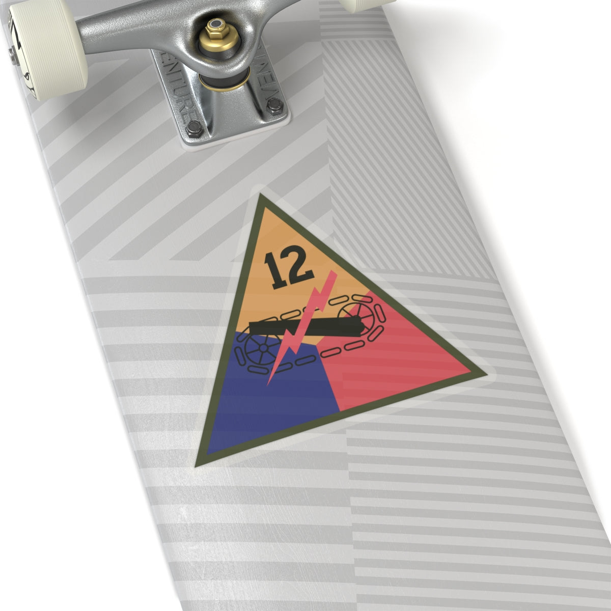 Kiss-Cut Stickers - SSI - 12th Armored Division X 300