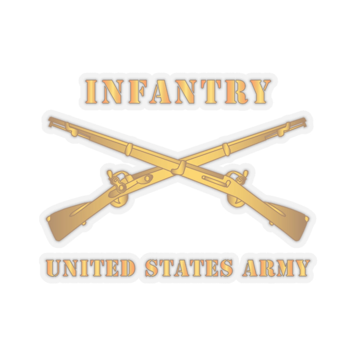 Kiss-Cut Stickers - Army - Infantry - Branch - US Army X 300