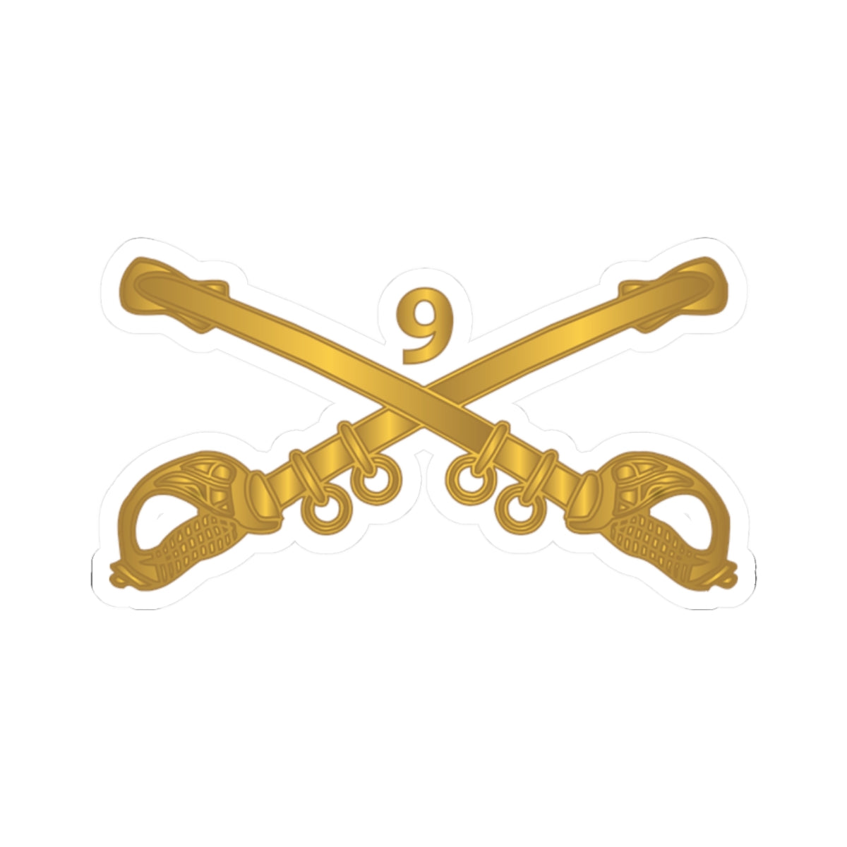 Kiss-Cut Stickers - Army - 9th Cavalry Branch wo Txt