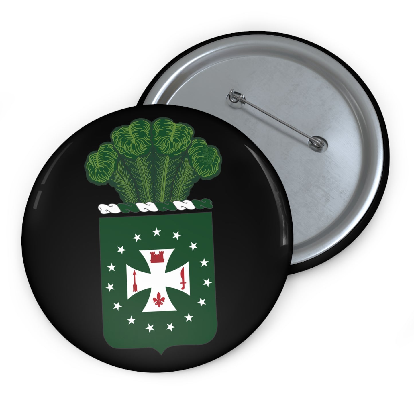 Custom Pin Buttons - COA - 4th Infantry Regiment