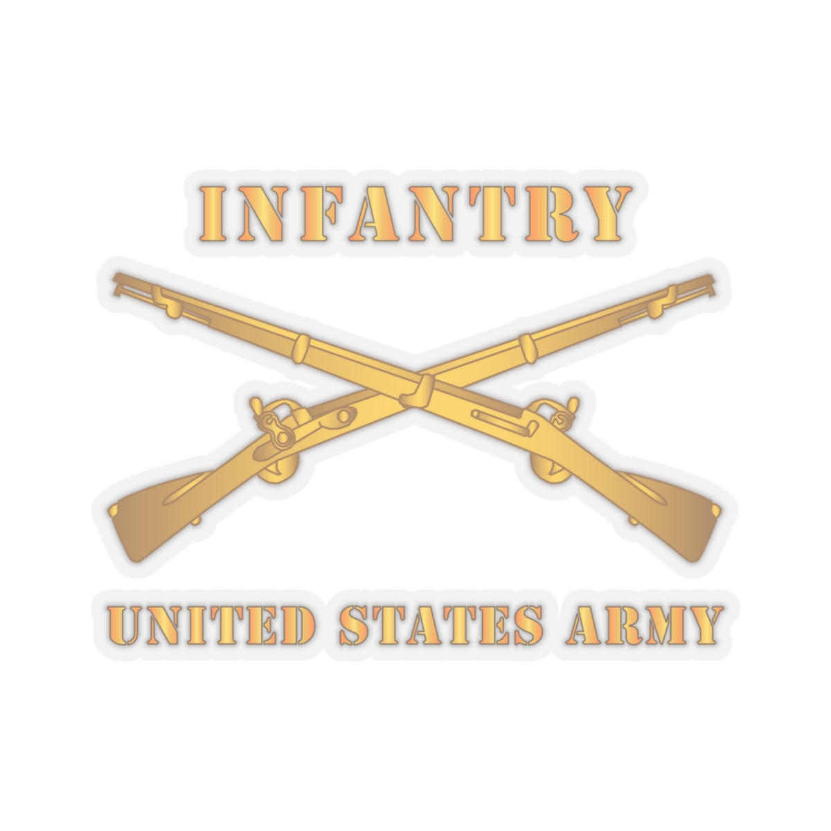 Kiss-Cut Stickers - Army - Infantry - Branch - US Army X 300