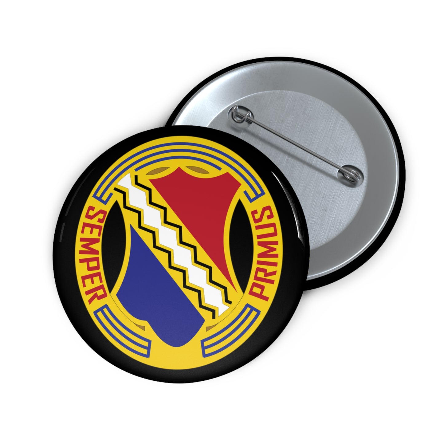 Custom Pin Buttons - DUI - 1st Infantry Regiment X 300
