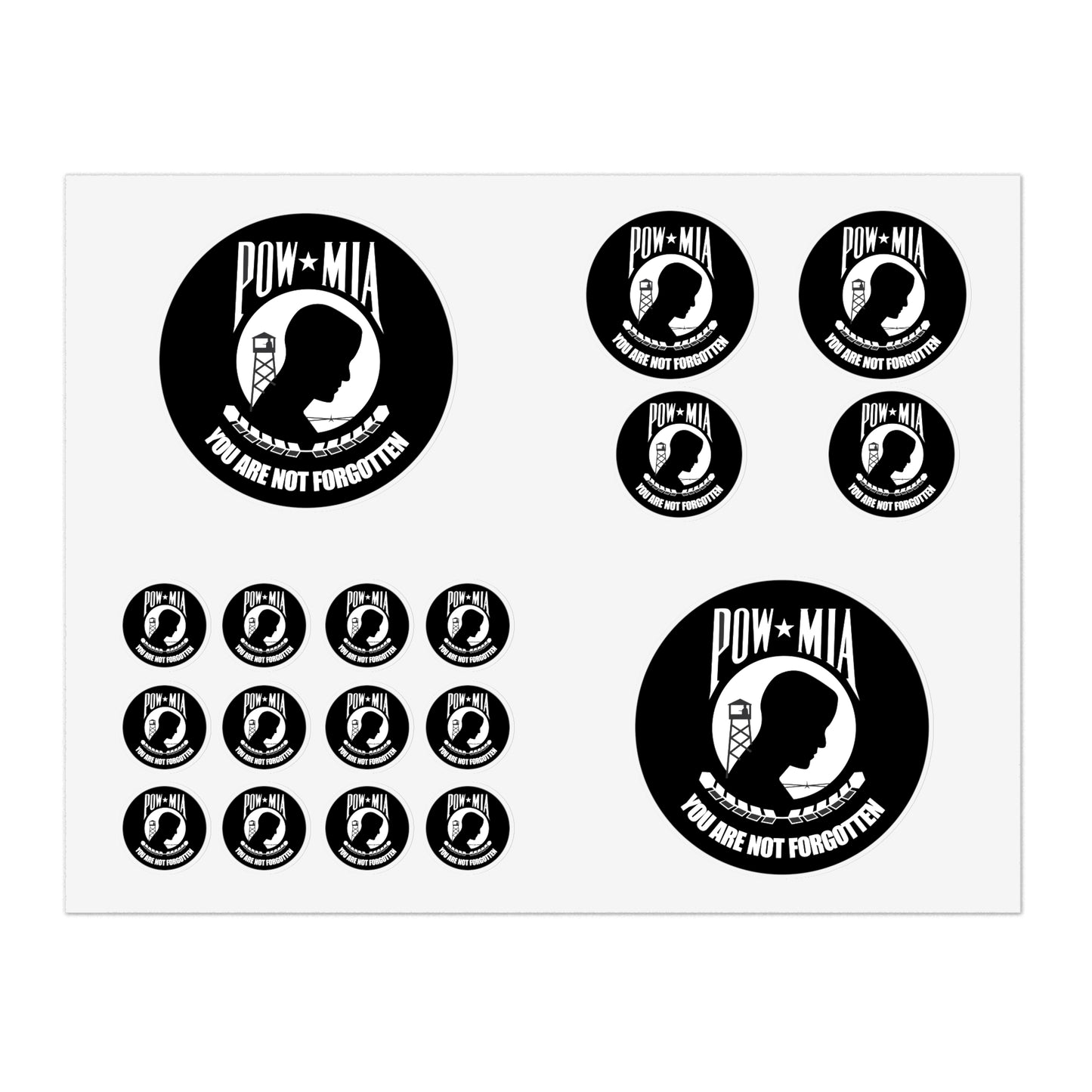 Military Sticker Sheets POW/MIA Stickers, Military Decals, Military Scrapbooking, Military Planner Accessories,