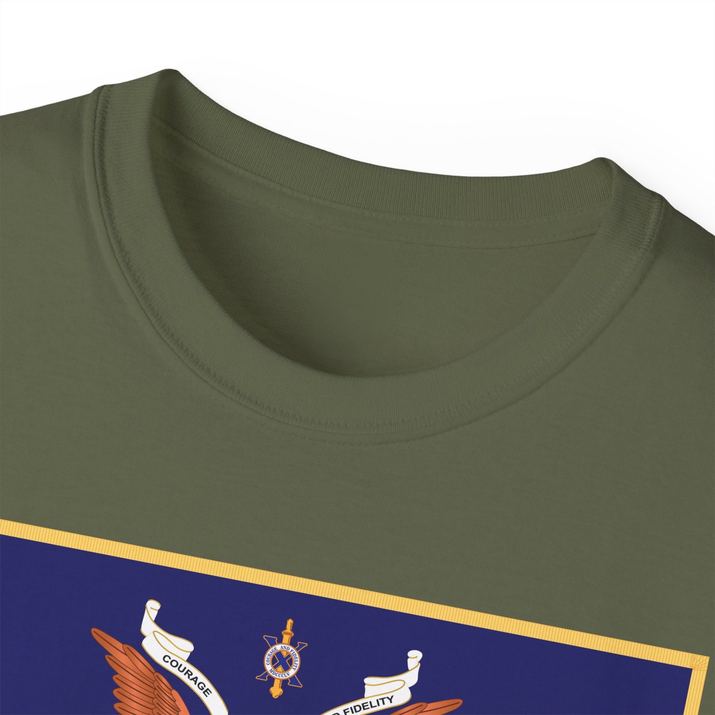 Unisex Ultra Cotton Tee - Regimental Colors - 10th Infantry Regiment X 300