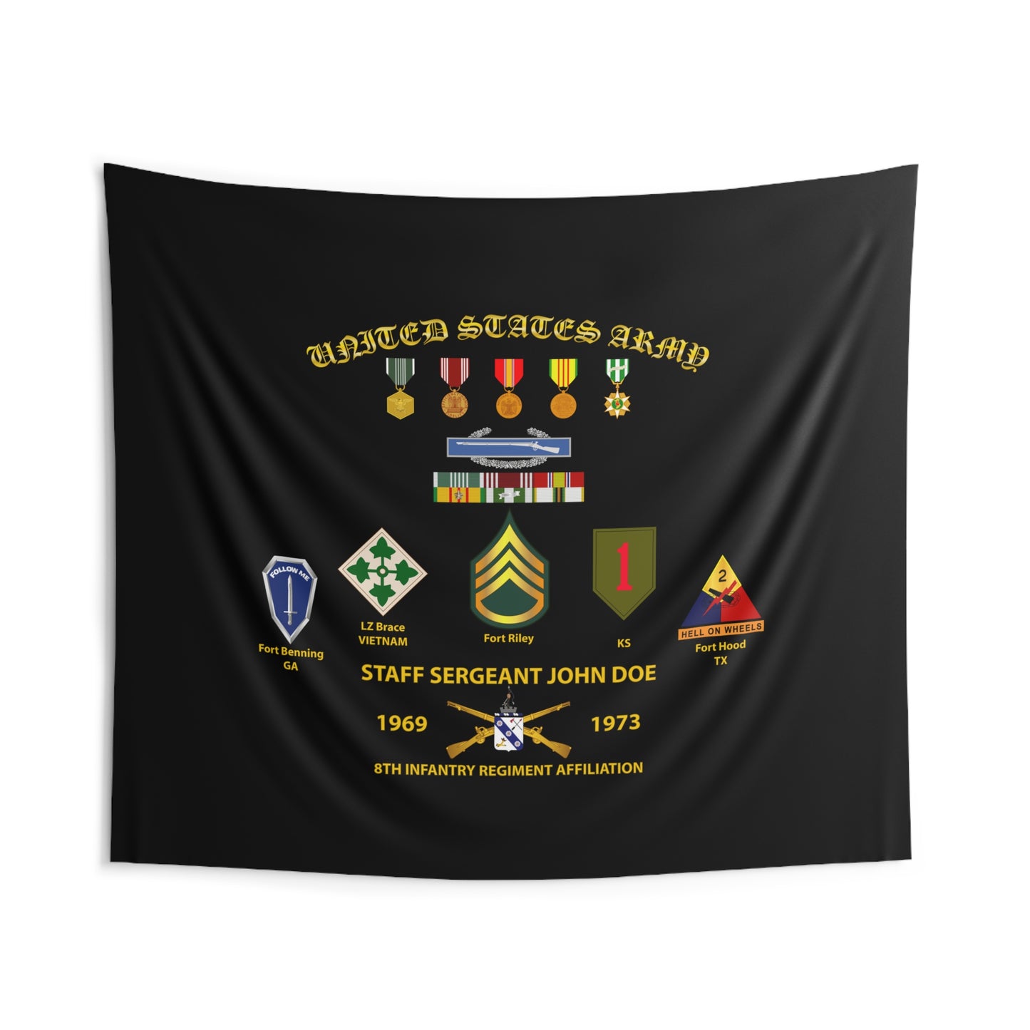 Indoor Wall Tapestries - Personal Shadow Box - Your Career in Graphics Tapestry