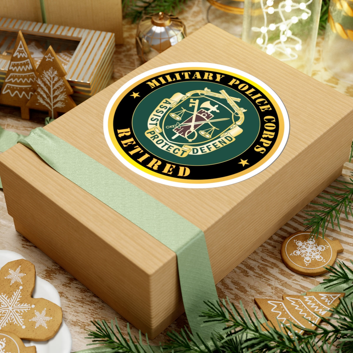 Kiss-Cut Stickers - Army - Military Police Corps Regimental Crest - Retired