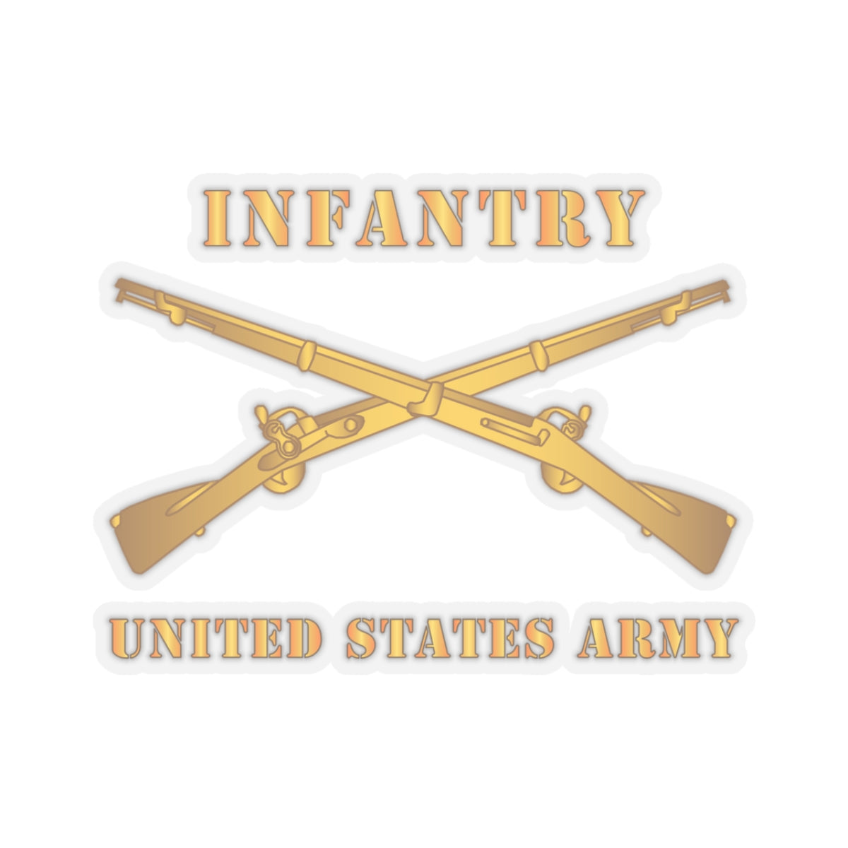 Kiss-Cut Stickers - Army - Infantry - Branch - US Army X 300