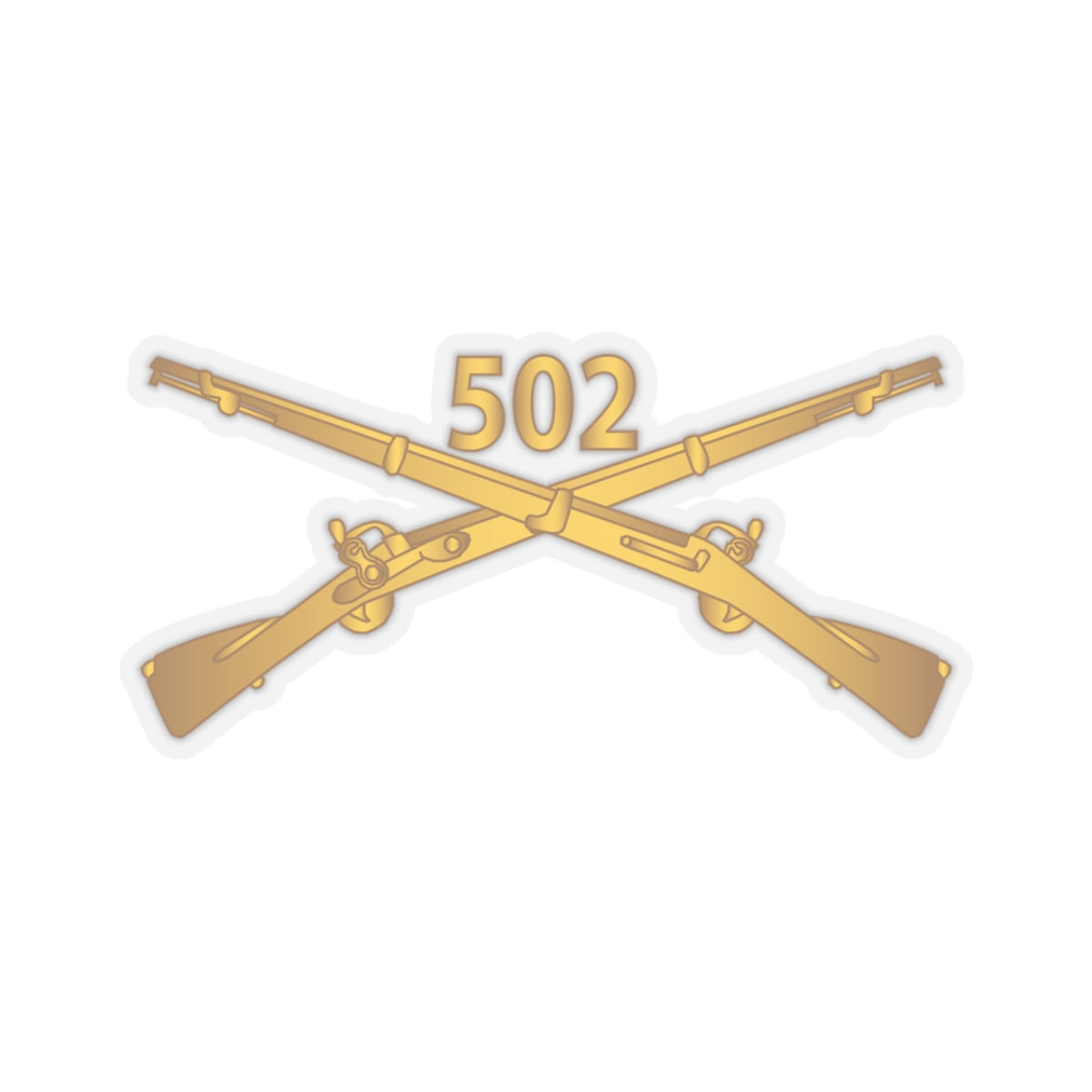 Kiss-Cut Stickers - Army - 502nd Infantry Regt - Infantry Br wo Txt