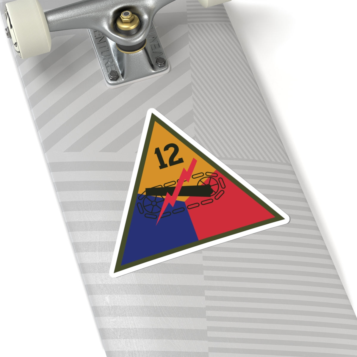 Kiss-Cut Stickers - SSI - 12th Armored Division X 300