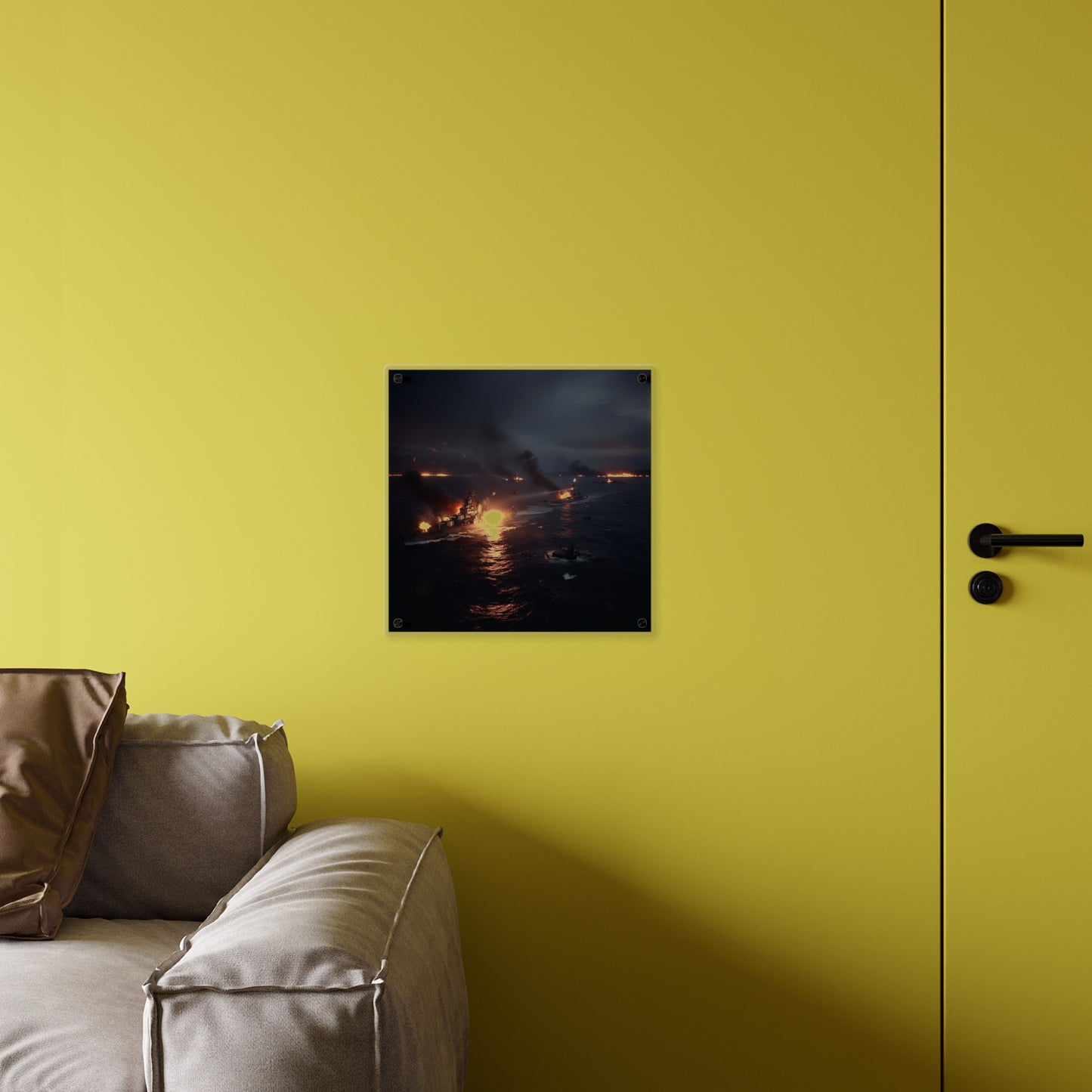 Acrylic Wall Art Panel - WWII Suda Straights Battle