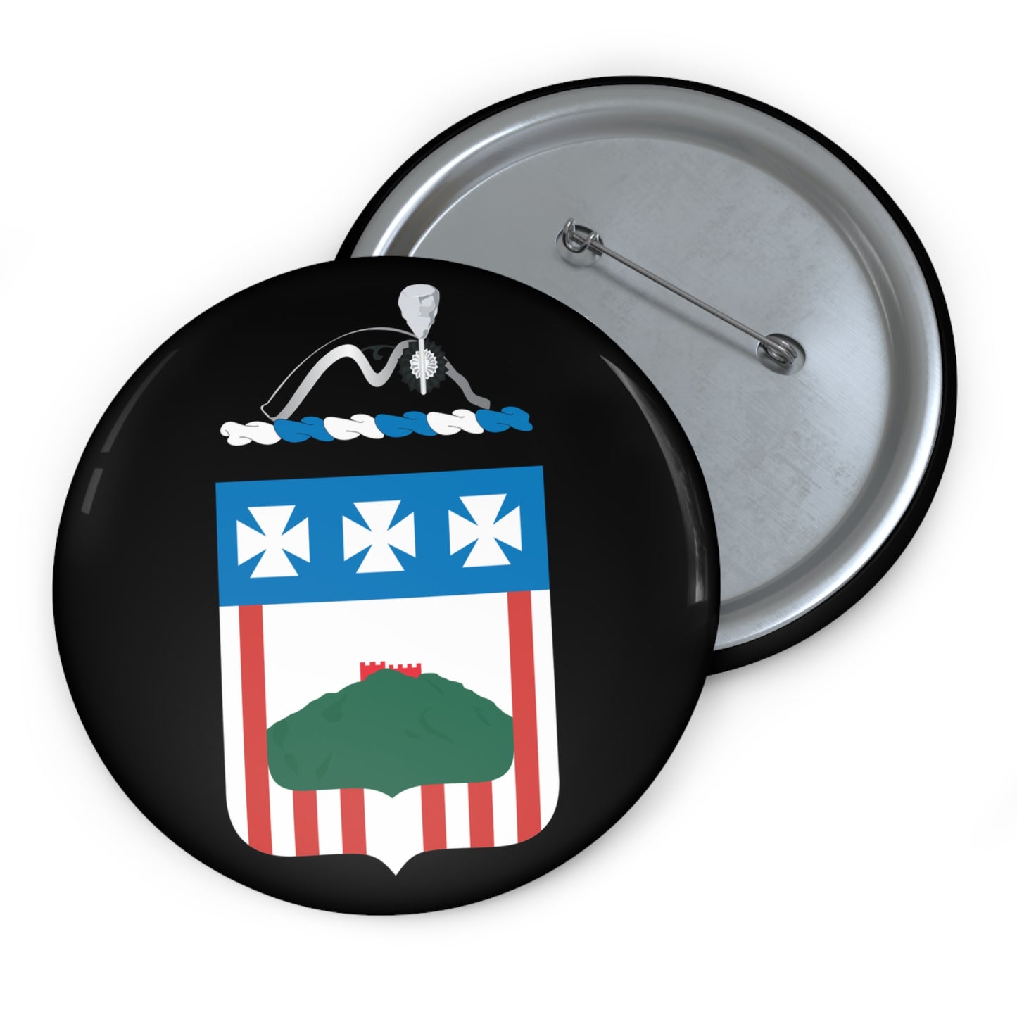 Custom Pin Buttons - COA - 3rd Infantry Regiment