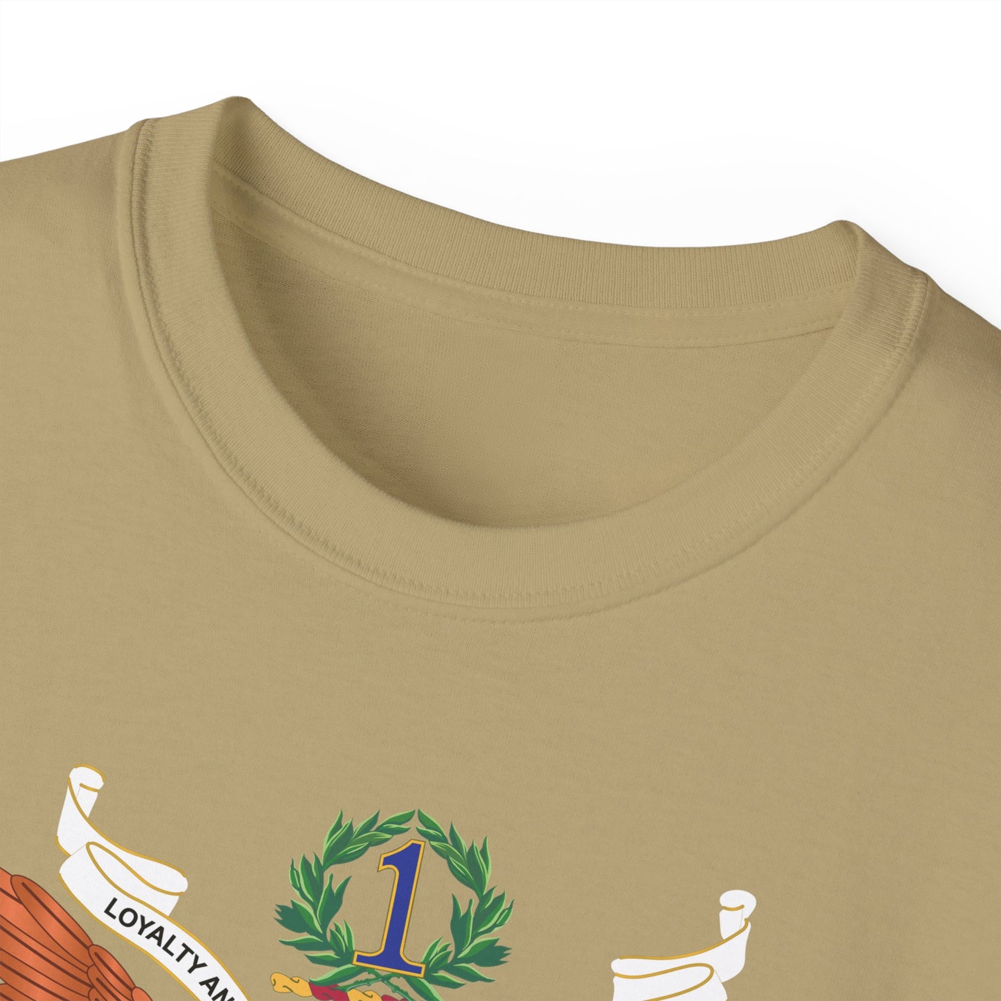 Unisex Ultra Cotton Tee - Army - Regimental Colors - 1st Infantry Regiment X 300