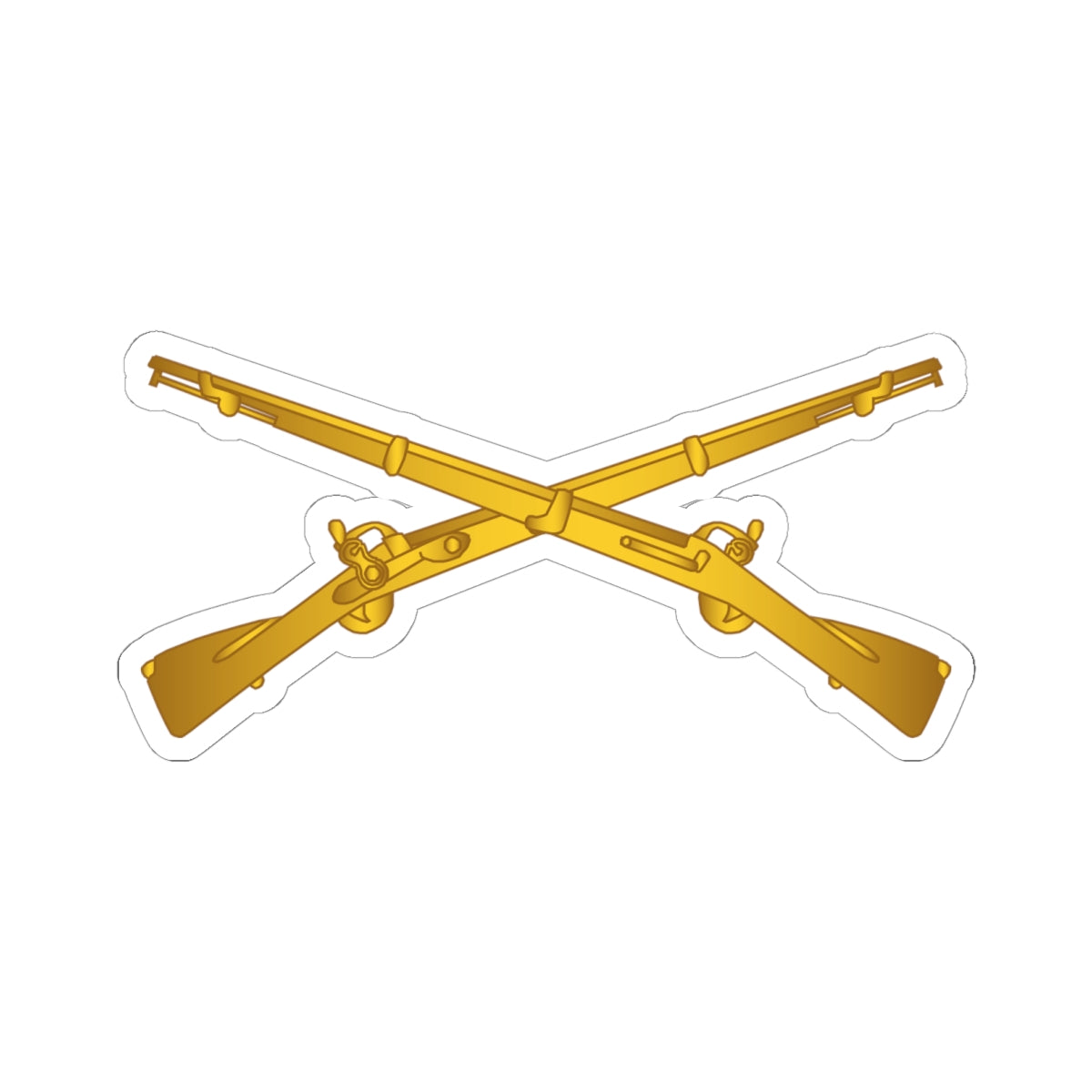 Kiss-Cut Stickers - Army - Infantry Branch wo Txt X 300