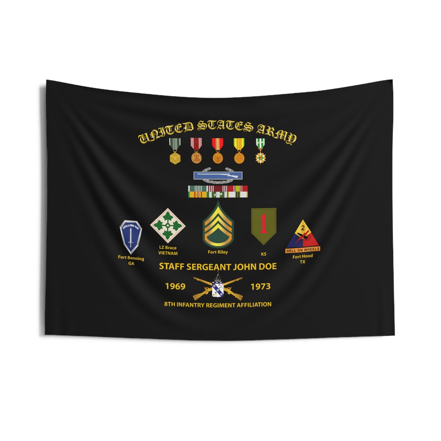 Indoor Wall Tapestries - Personal Shadow Box - Your Career in Graphics Tapestry
