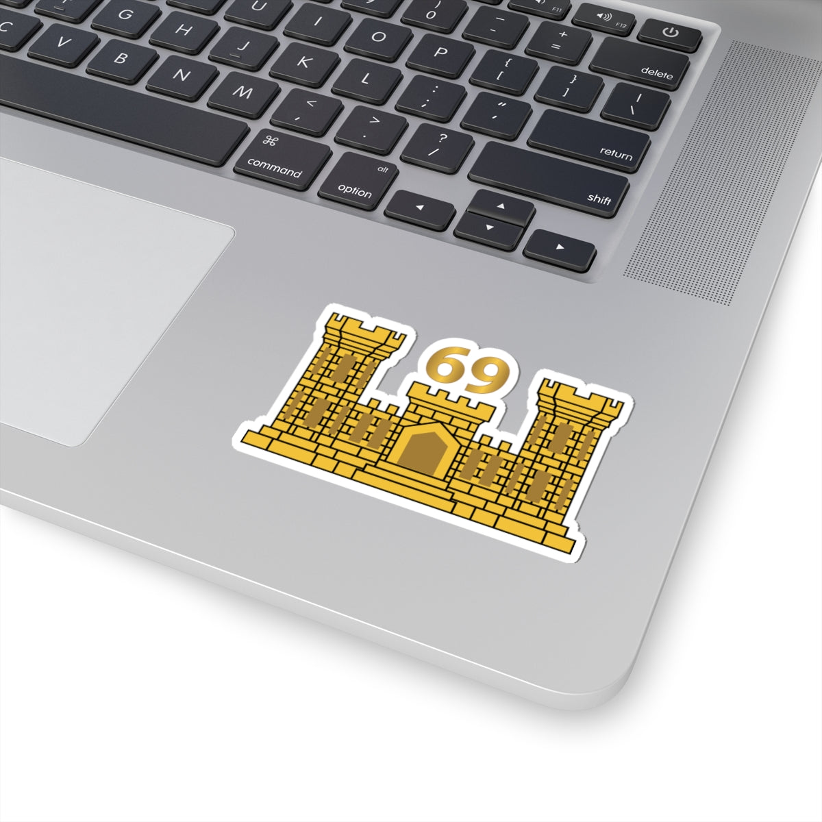 Kiss-Cut Stickers - Army - 69th Engineer Battalion - ENG Branch wo Txt X 300