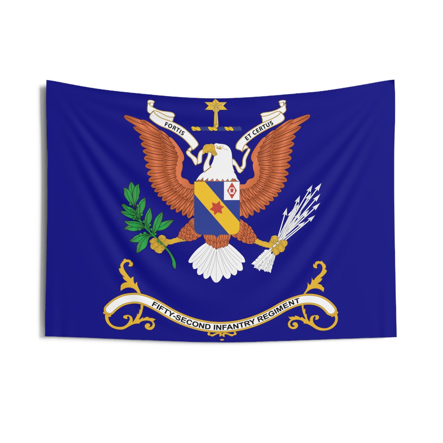 Indoor Wall Tapestries - 52nd Infantry Regiment - FORTIS ET CERTUS
