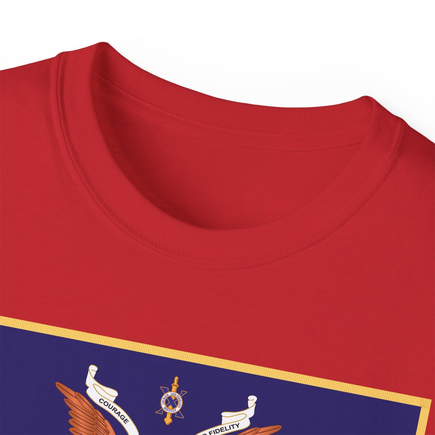Unisex Ultra Cotton Tee - Regimental Colors - 10th Infantry Regiment X 300