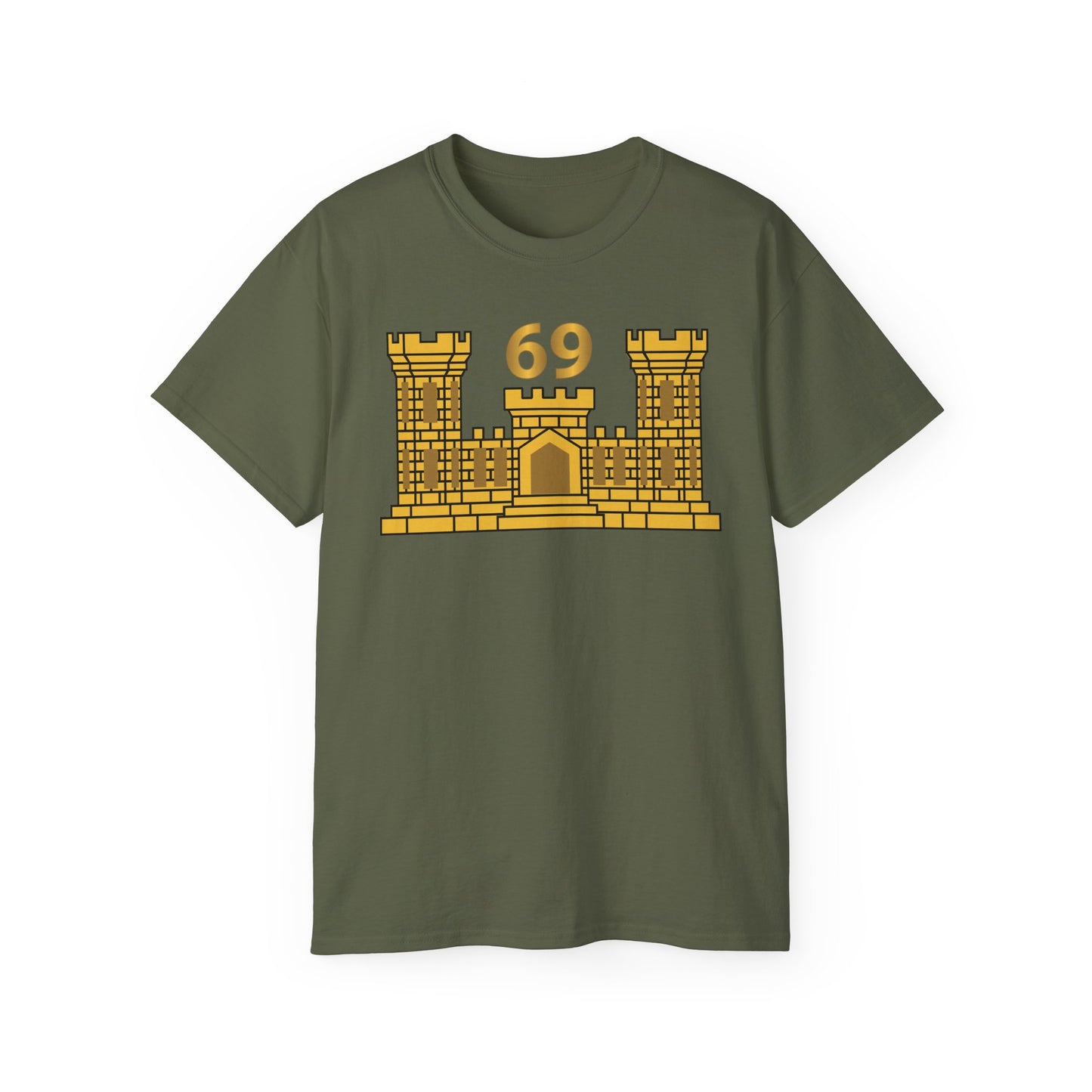 Unisex Ultra Cotton Tee - Army - 69th Engineer Battalion - ENG Branch wo Txt X 300