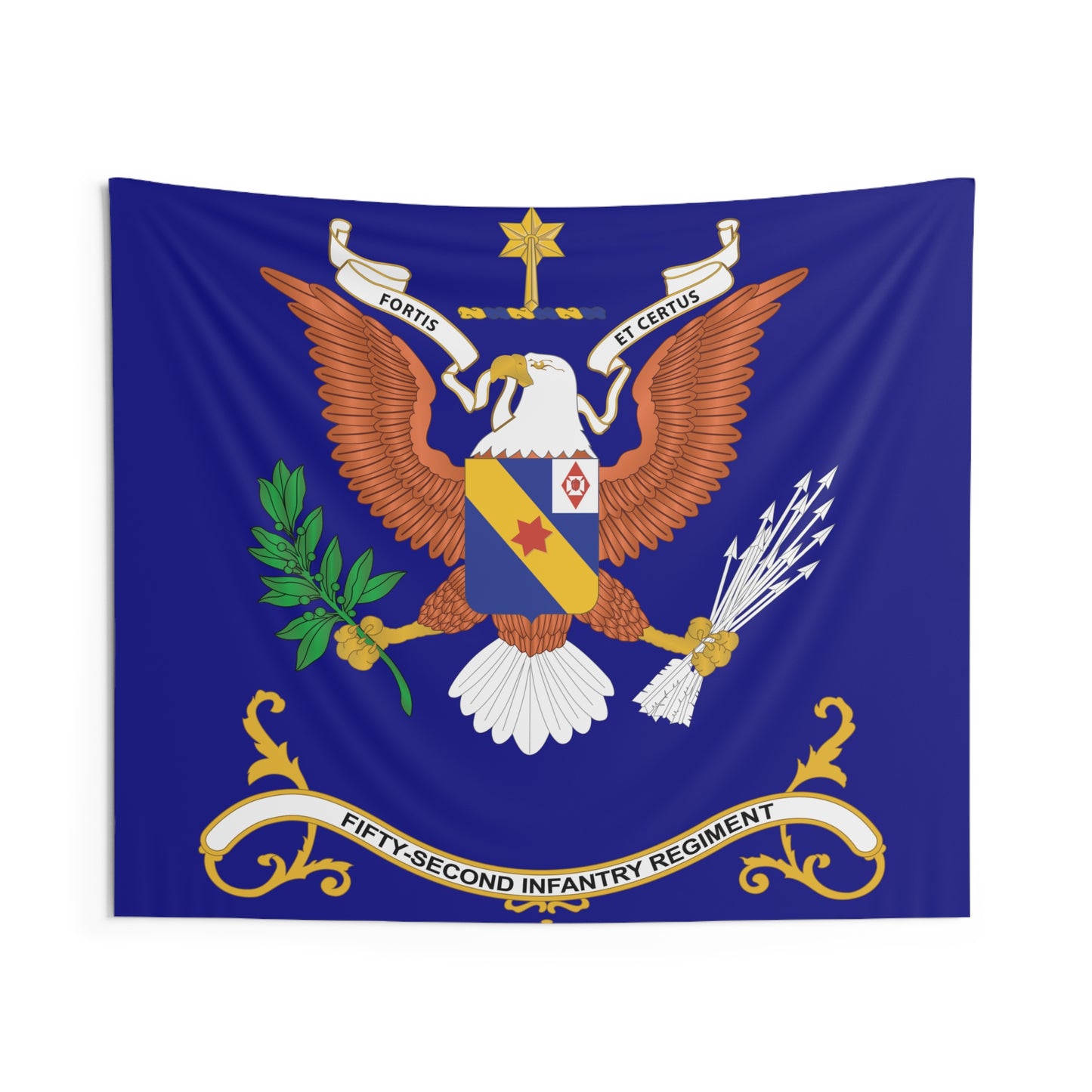 Indoor Wall Tapestries - 52nd Infantry Regiment - FORTIS ET CERTUS