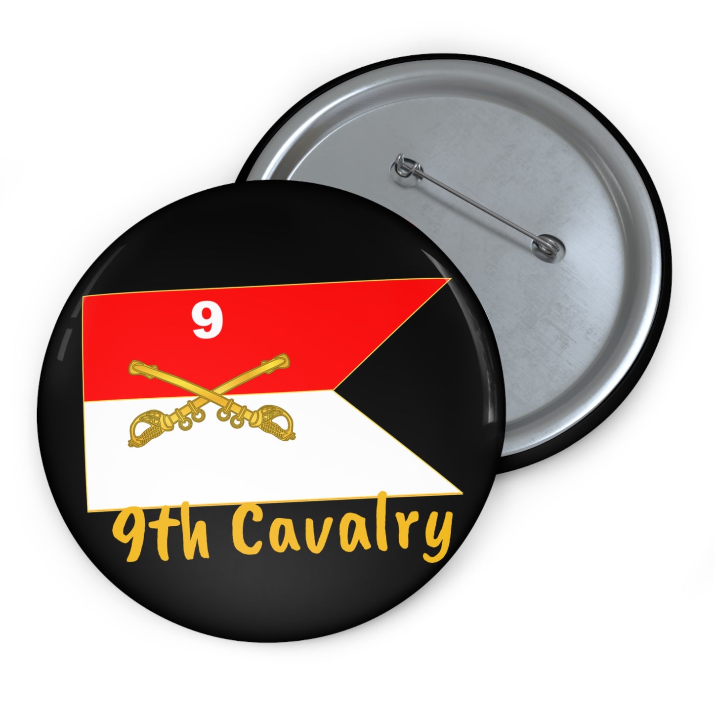 Button Pins - 9th Cavalry Regiment 'Buffalo Soldiers'