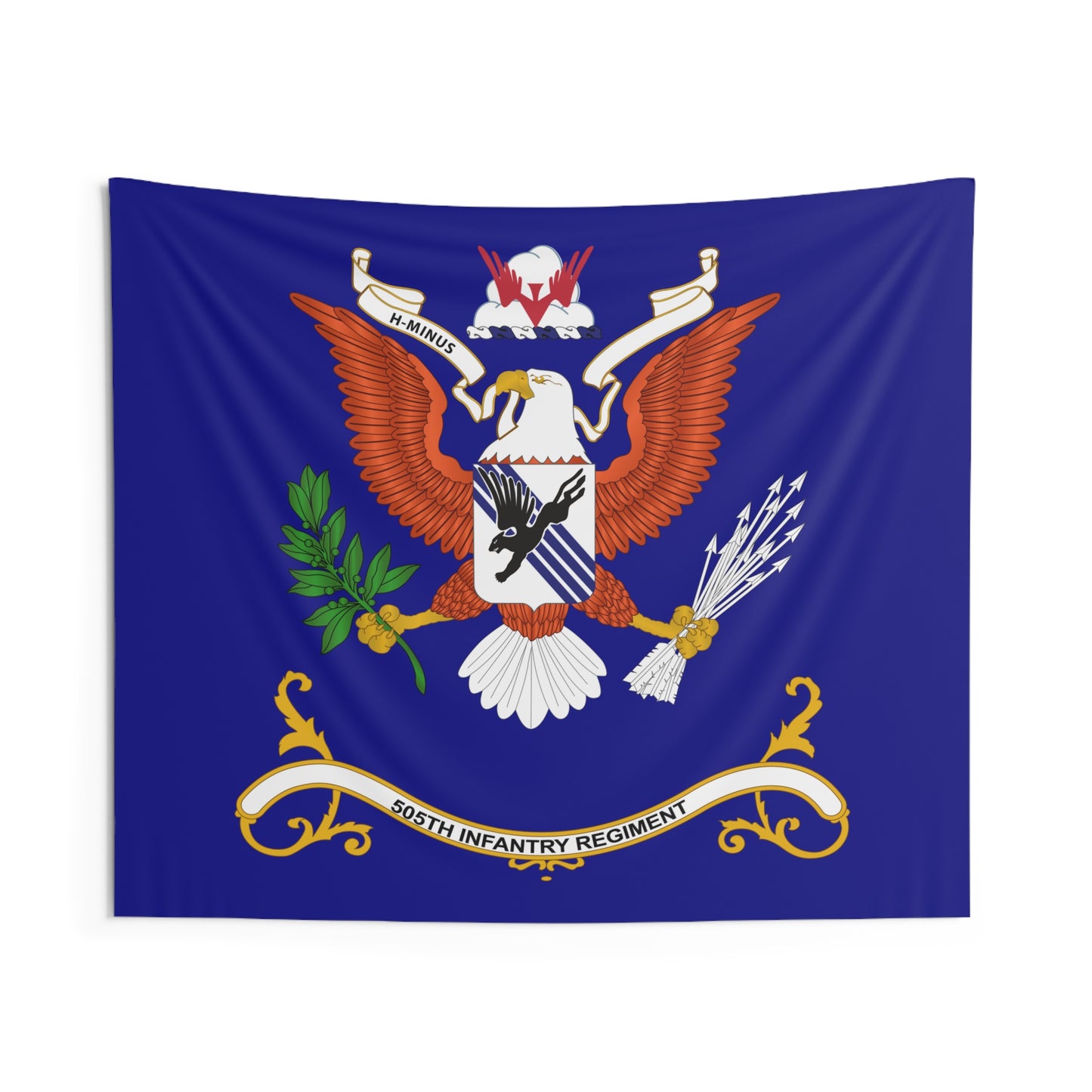 Military Indoor Wall Tapestries - 505th Infantry Regiment - H-MINUS
