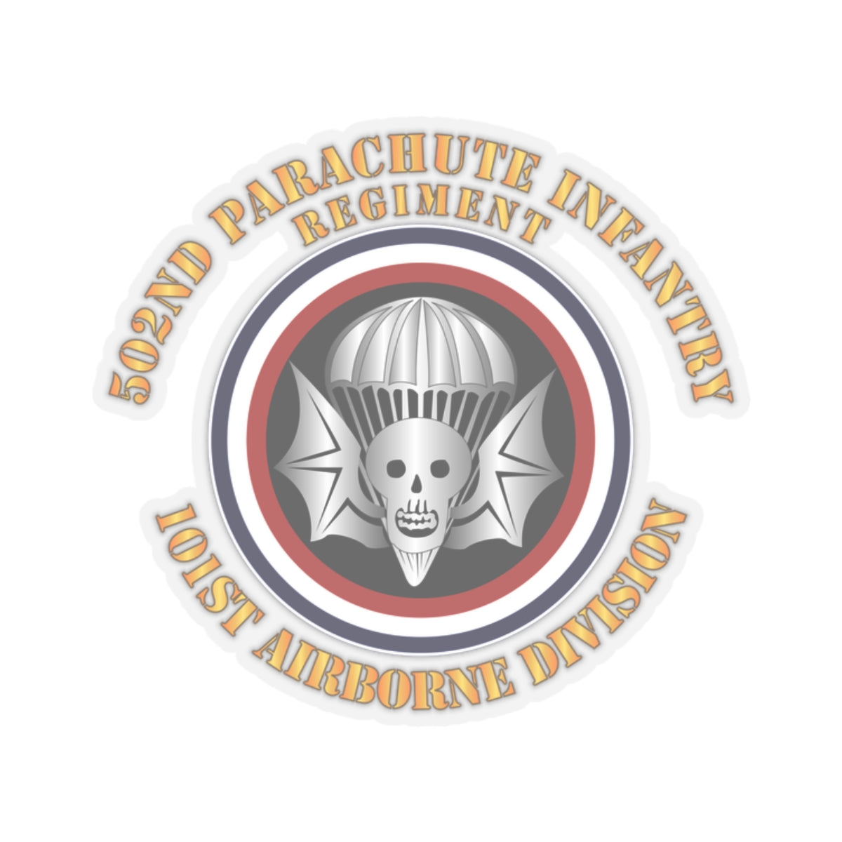 Kiss-Cut Stickers - Army - 502nd PIR - 101st Airborne Division