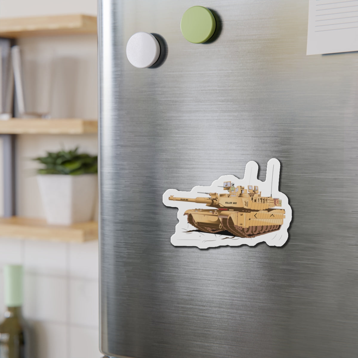 Tank Die-Cut Magnets - M1A1 - Abrams Tank