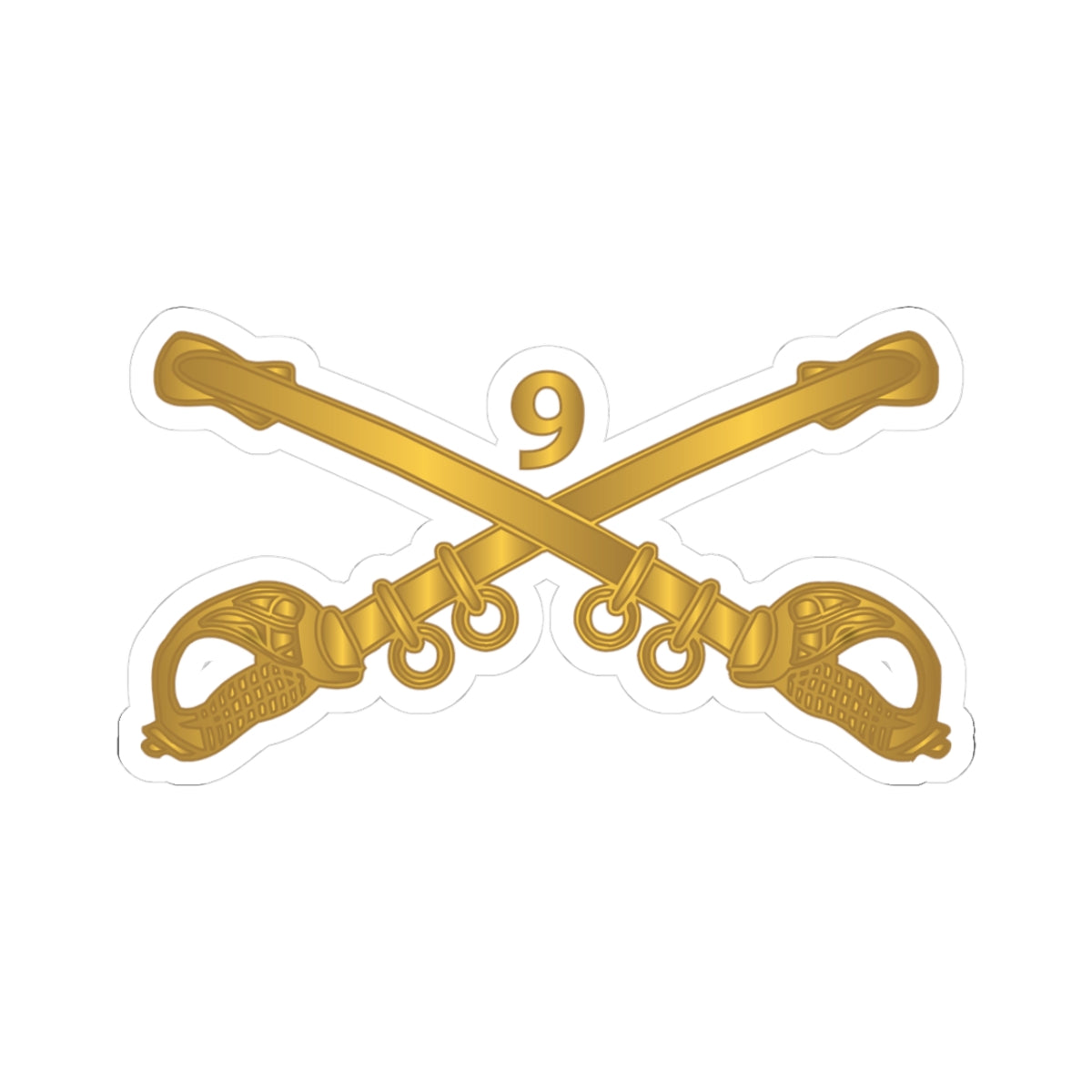 Kiss-Cut Stickers - Army - 9th Cavalry Branch wo Txt