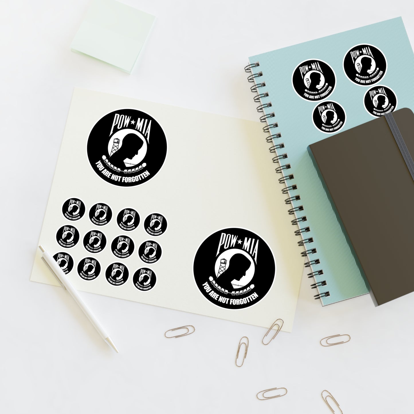 Military Sticker Sheets POW/MIA Stickers, Military Decals, Military Scrapbooking, Military Planner Accessories,