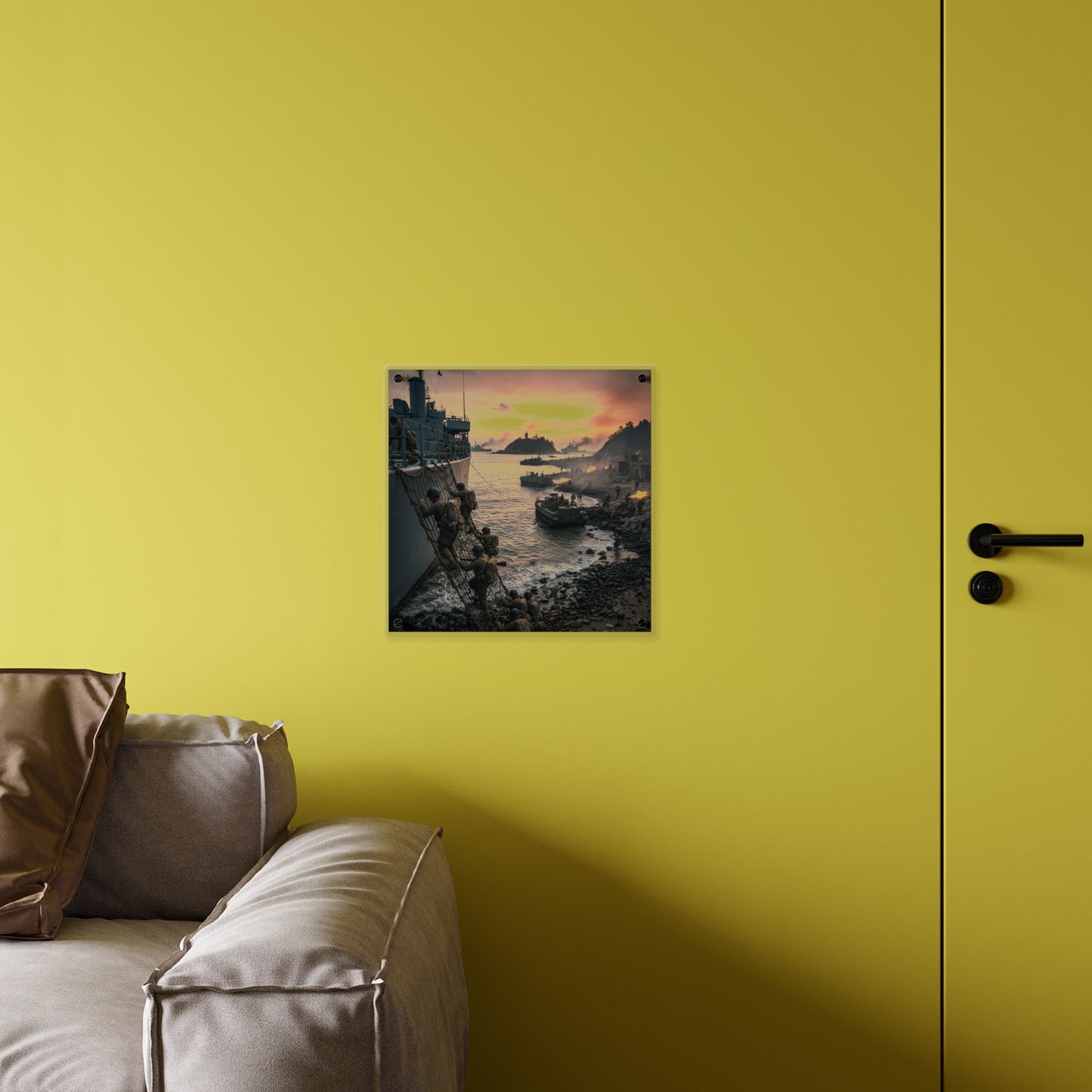 Acrylic Wall Art Panel - Inchon Landing - Korean War