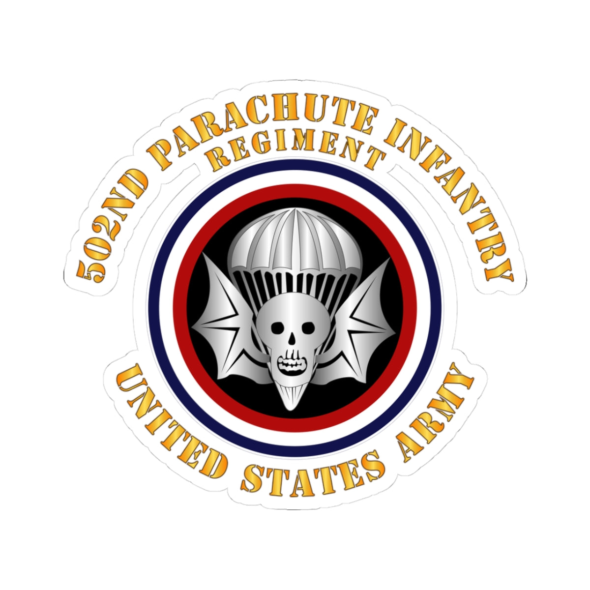Kiss-Cut Stickers - Army - 502nd PIR - US Army