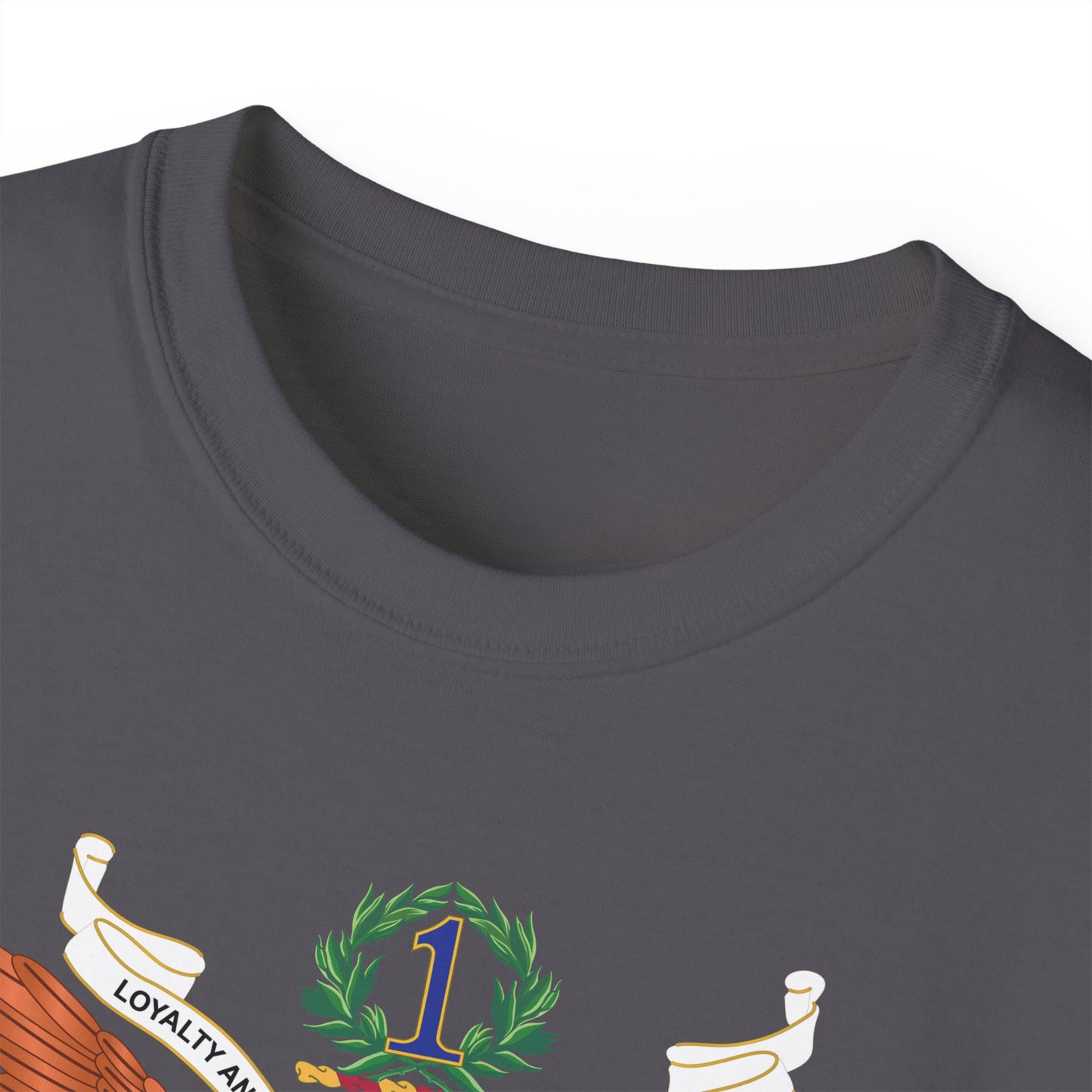Unisex Ultra Cotton Tee - Army - Regimental Colors - 1st Infantry Regiment X 300