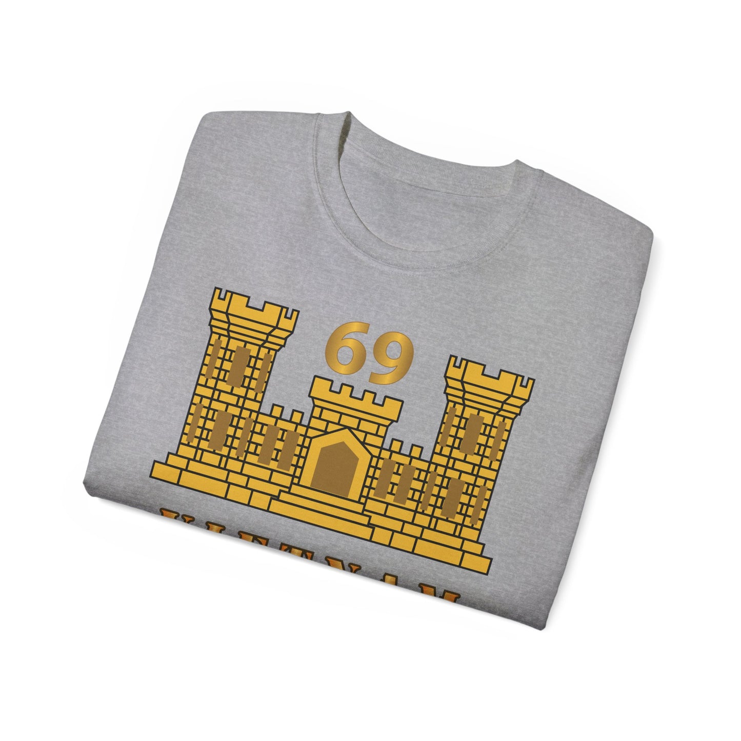Unisex Ultra Cotton Tee - Army - 69th Engineer Battalion - ENG Branch - Vietnam Veteran X 300