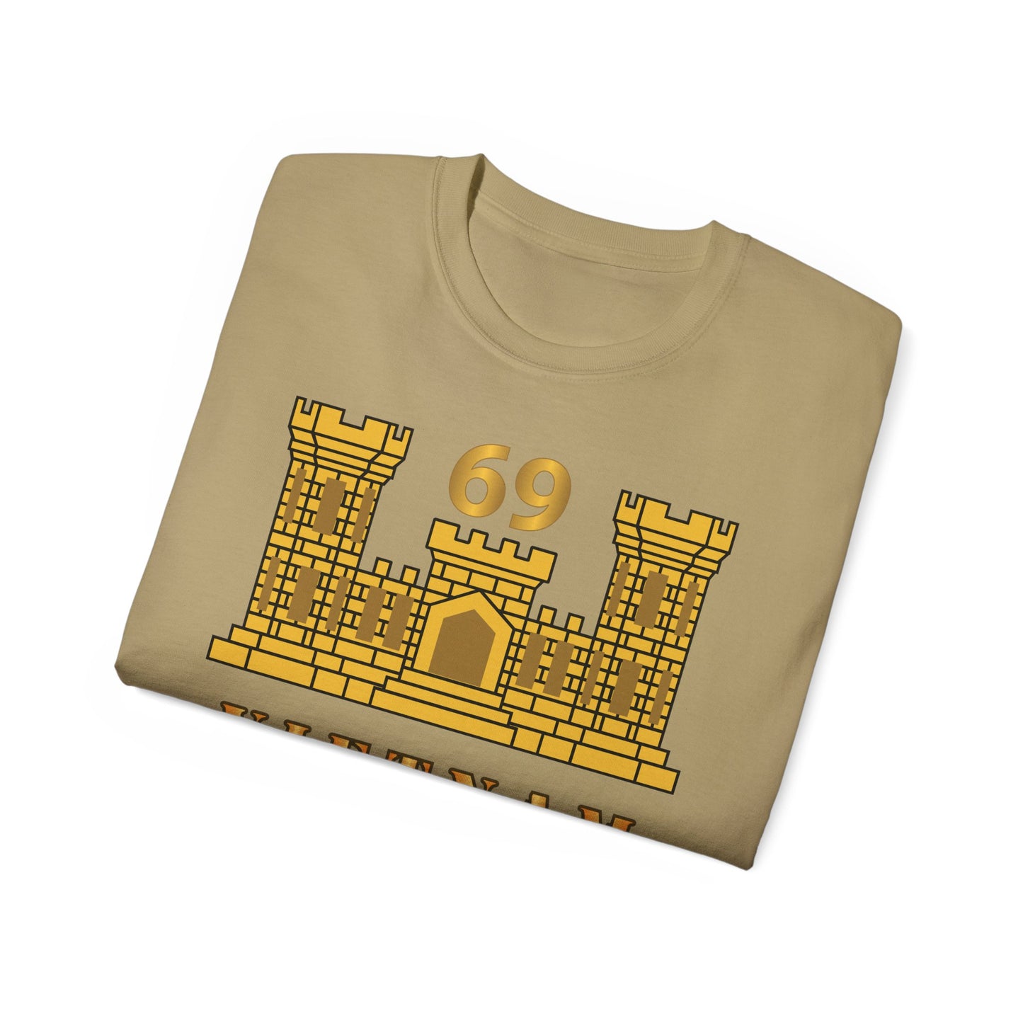 Unisex Ultra Cotton Tee - Army - 69th Engineer Battalion - ENG Branch - Vietnam Veteran X 300