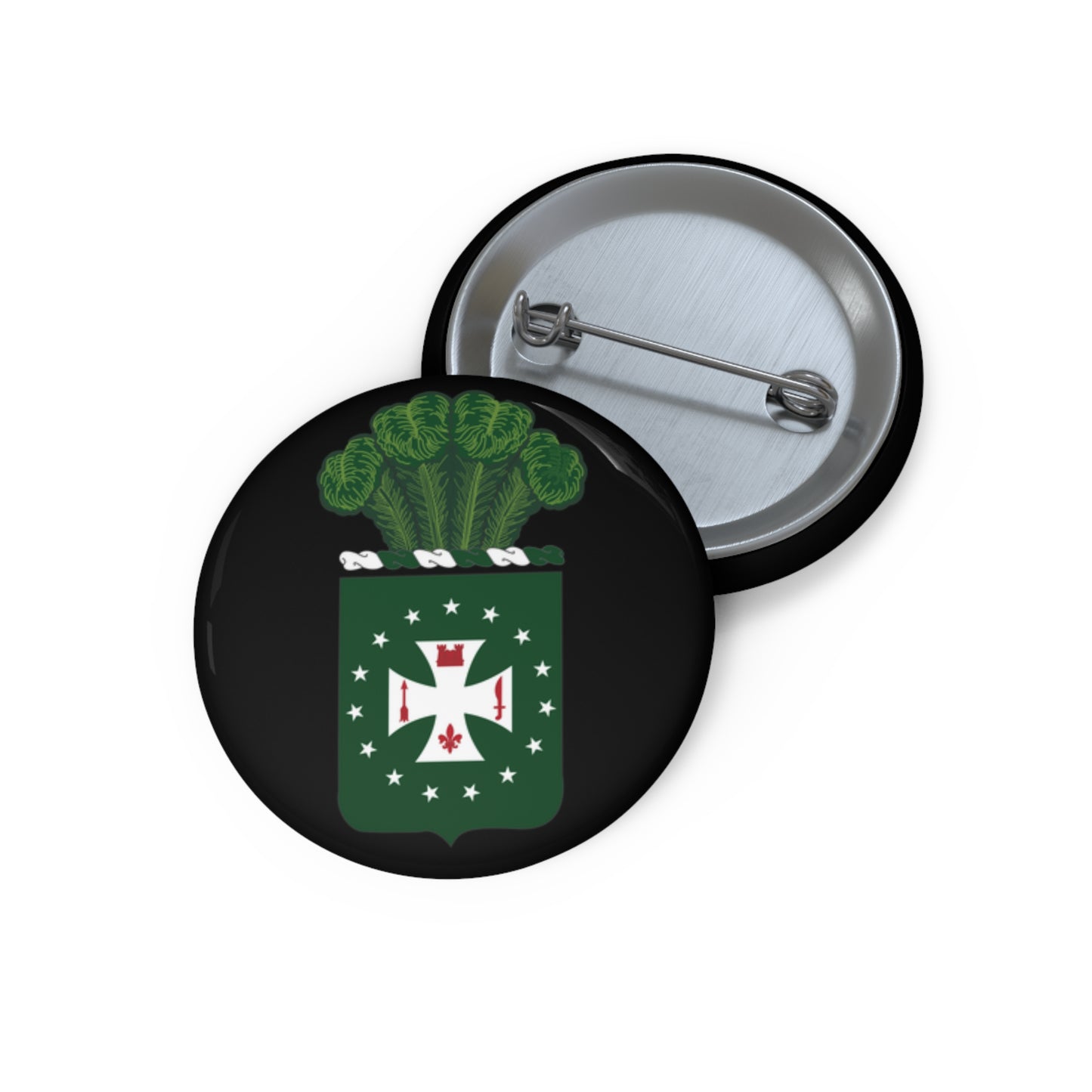 Custom Pin Buttons - COA - 4th Infantry Regiment