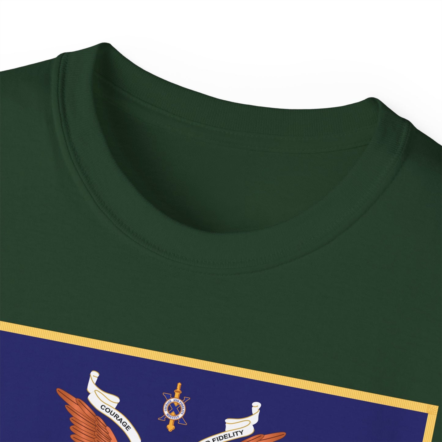 Unisex Ultra Cotton Tee - Regimental Colors - 10th Infantry Regiment X 300