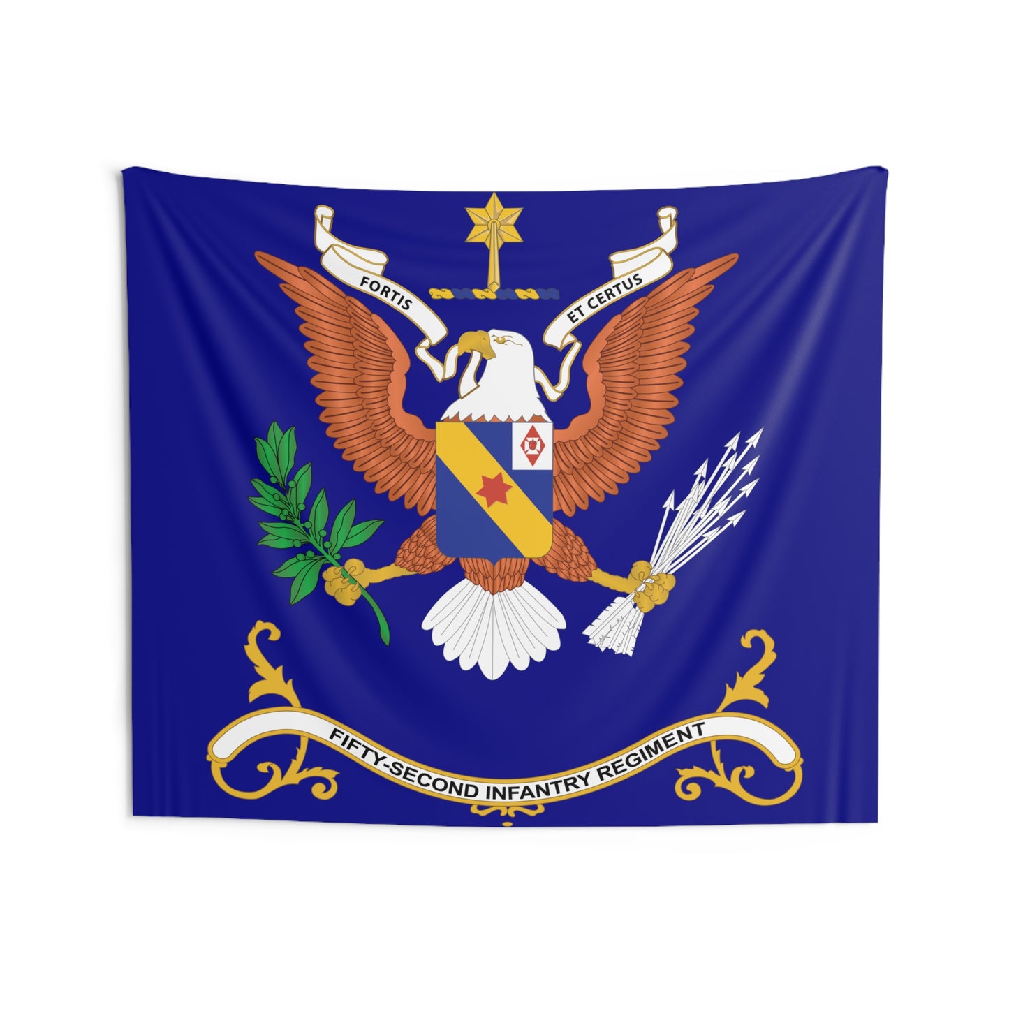 Indoor Wall Tapestries - 52nd Infantry Regiment - FORTIS ET CERTUS