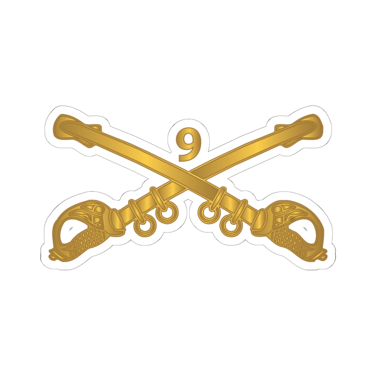 Kiss-Cut Stickers - Army - 9th Cavalry Branch wo Txt