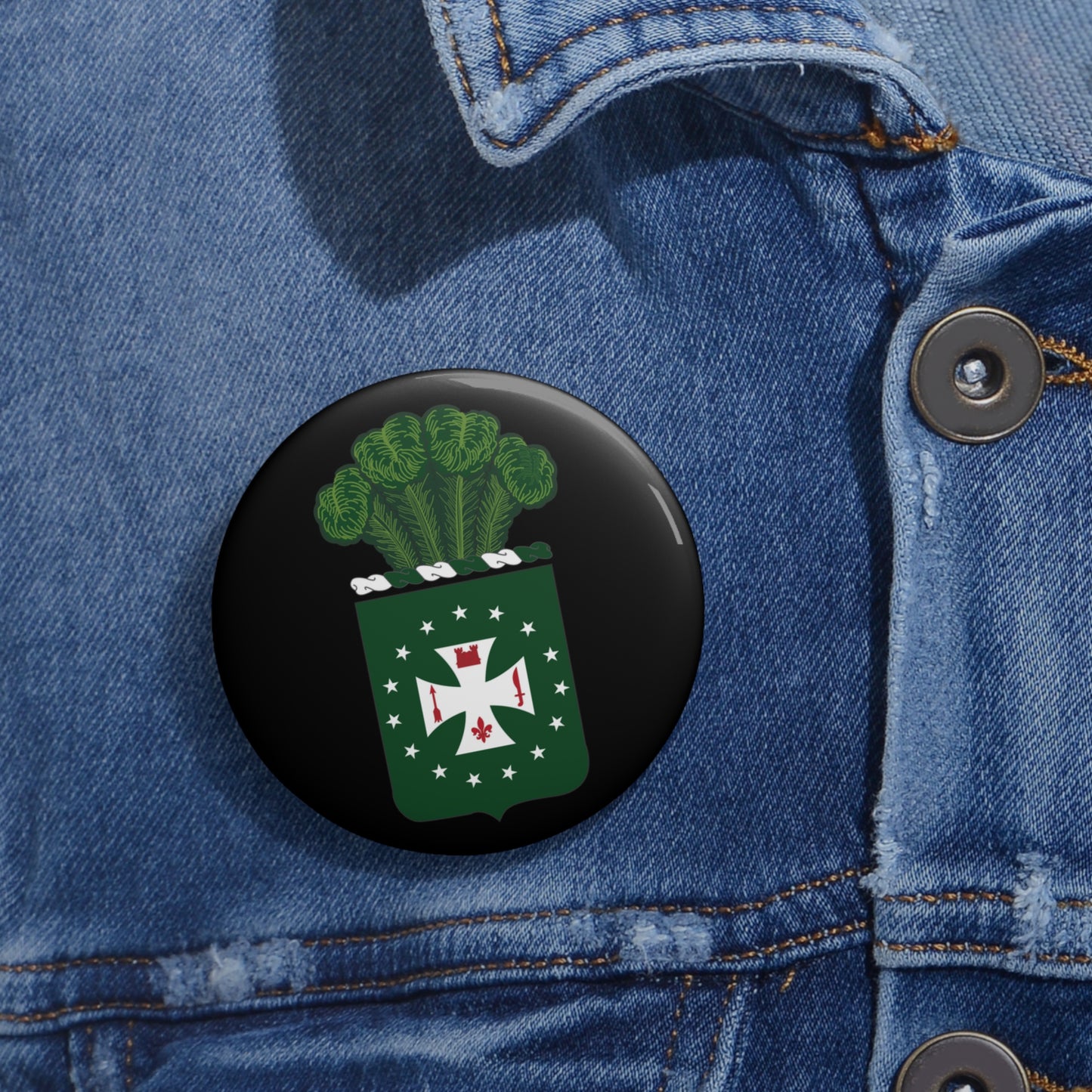 Custom Pin Buttons - COA - 4th Infantry Regiment