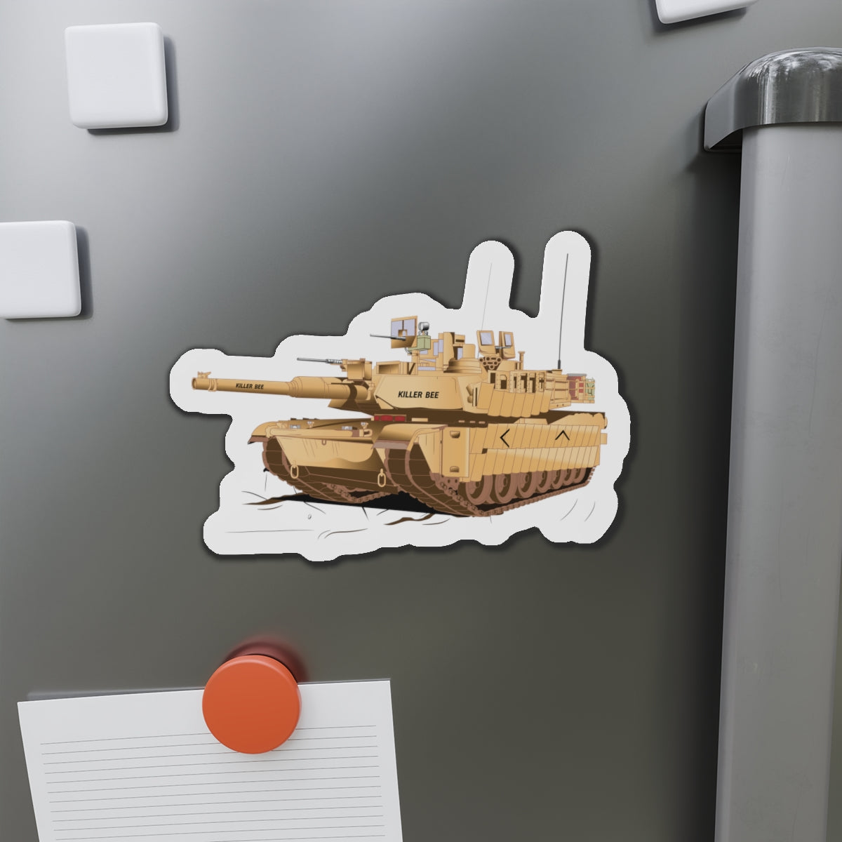 Tank Die-Cut Magnets - M1A1 - Abrams Tank