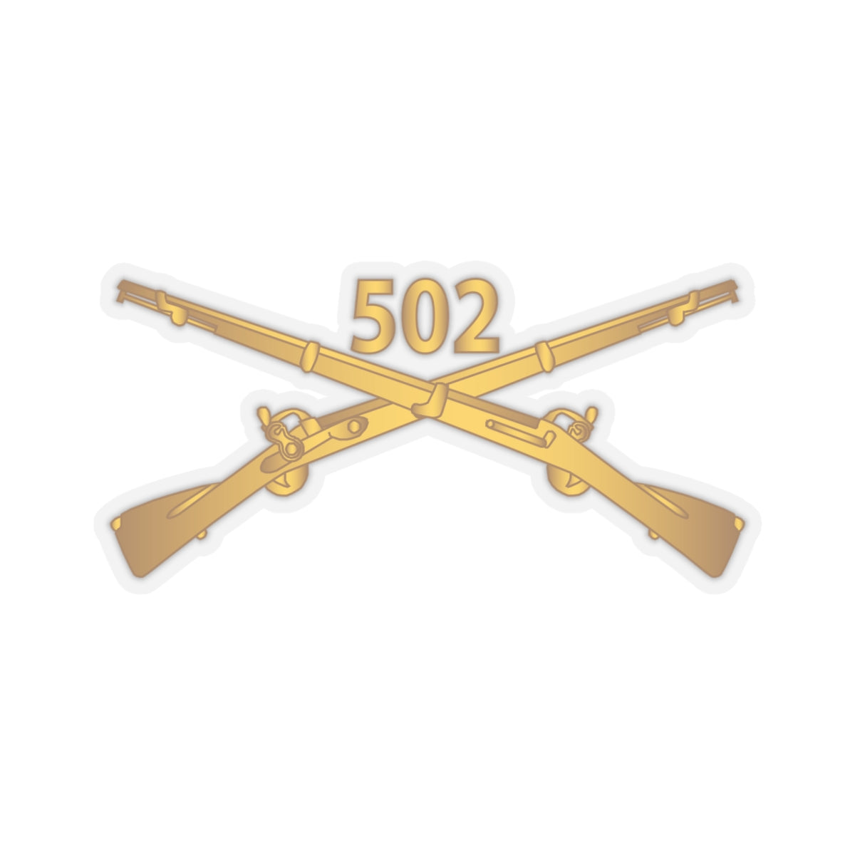 Kiss-Cut Stickers - Army - 502nd Infantry Regt - Infantry Br wo Txt