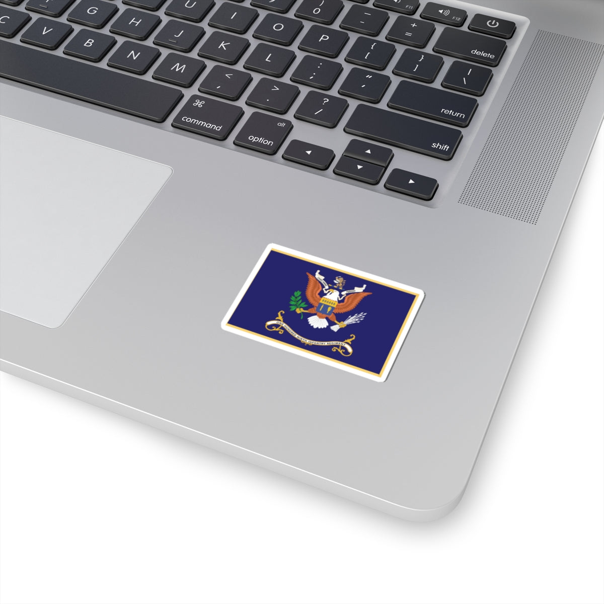 Kiss-Cut Stickers - Army - Regimental Colors - 109th Infantry Regiment - CIVES ARMA FERANT Flag w Fringe X 300
