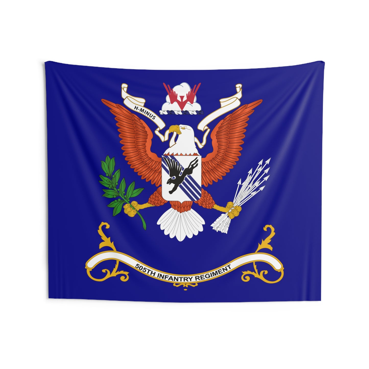 Military Indoor Wall Tapestries - 505th Infantry Regiment - H-MINUS