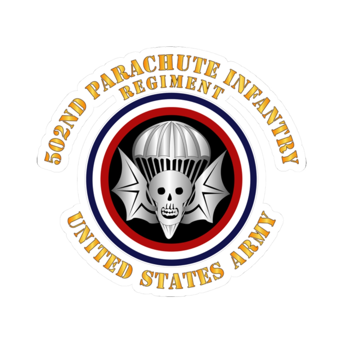 Kiss-Cut Stickers - Army - 502nd PIR - US Army