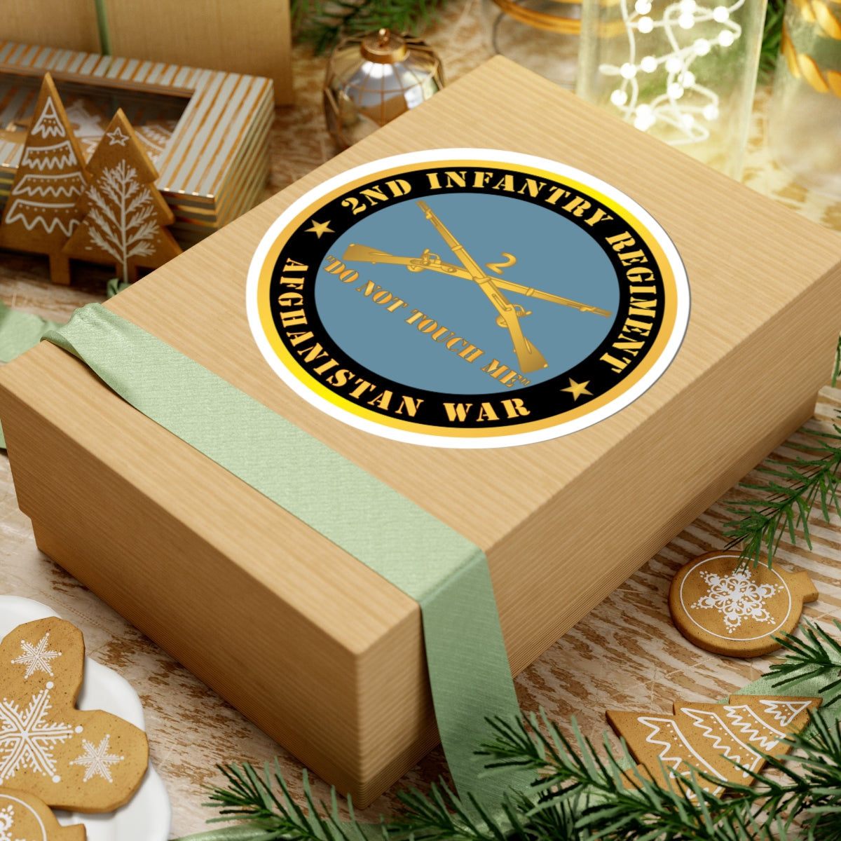 Kiss-Cut Stickers - Army - 2nd Infantry Regiment Branch - Do Not Touch Me - Afghanistan War