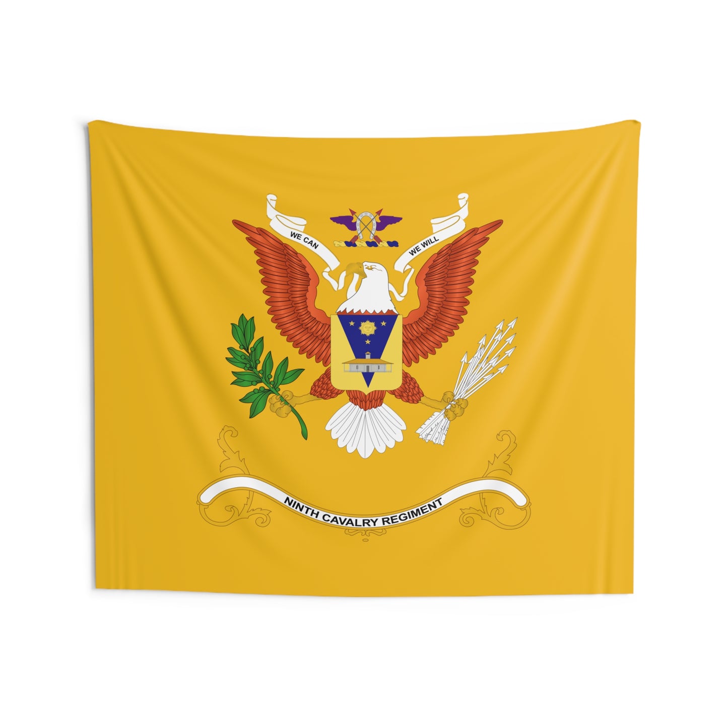 9th Cavalry Regiment and Buffalo Soldiers Cavalry Regiment Wall Tapestry