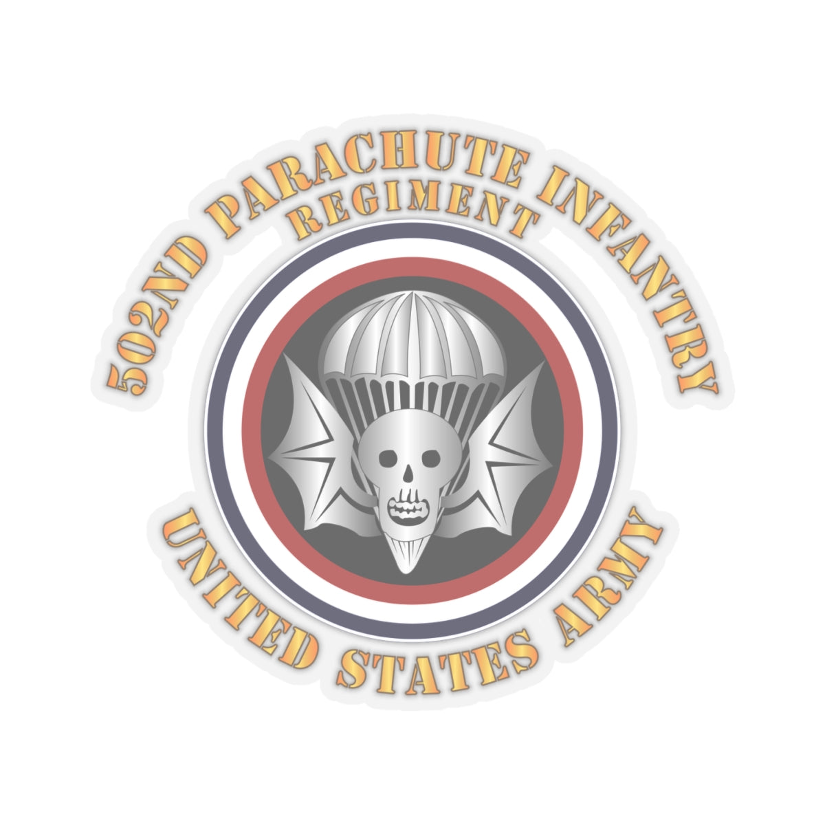 Kiss-Cut Stickers - Army - 502nd PIR - US Army