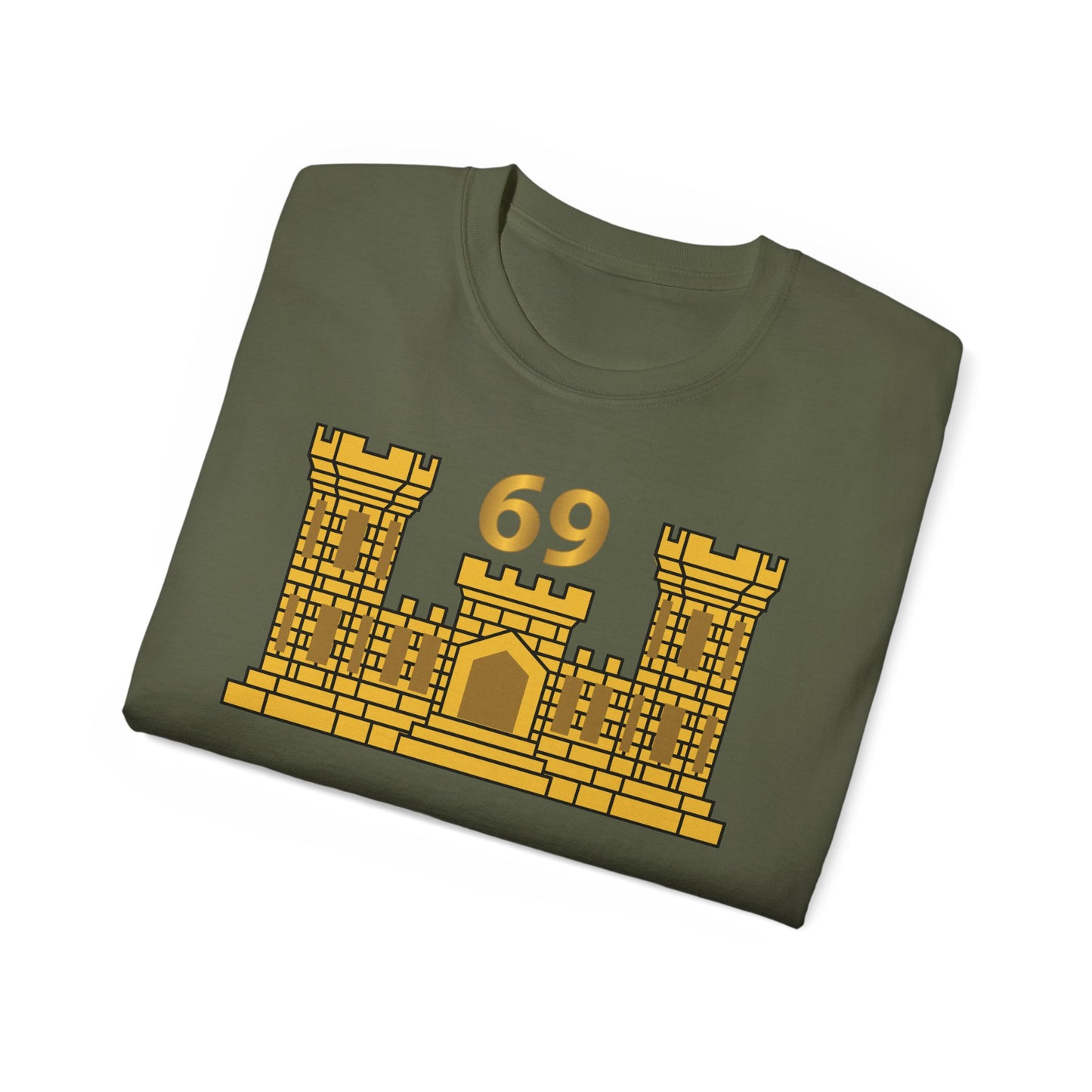 Unisex Ultra Cotton Tee - Army - 69th Engineer Battalion - ENG Branch wo Txt X 300