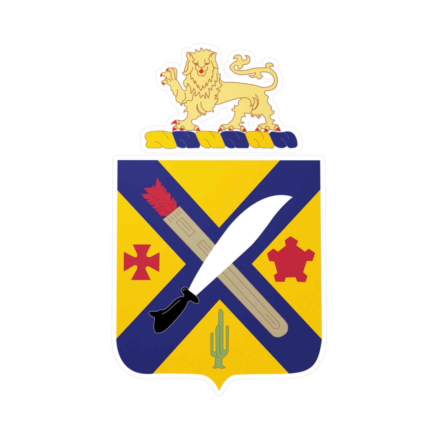 Kiss-Cut Vinyl Decals - COA - 2nd Infantry Regiment