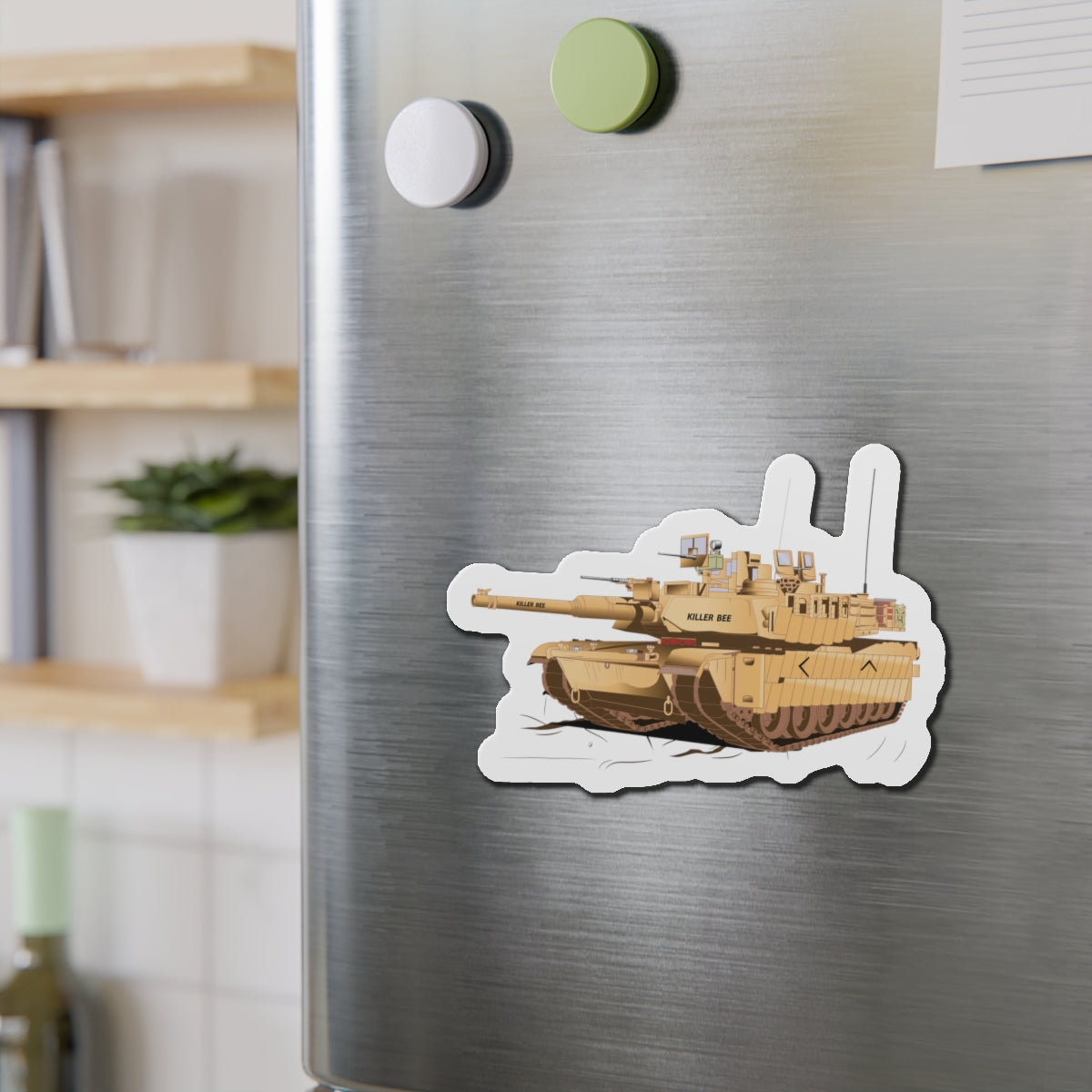 Tank Die-Cut Magnets - M1A1 - Abrams Tank